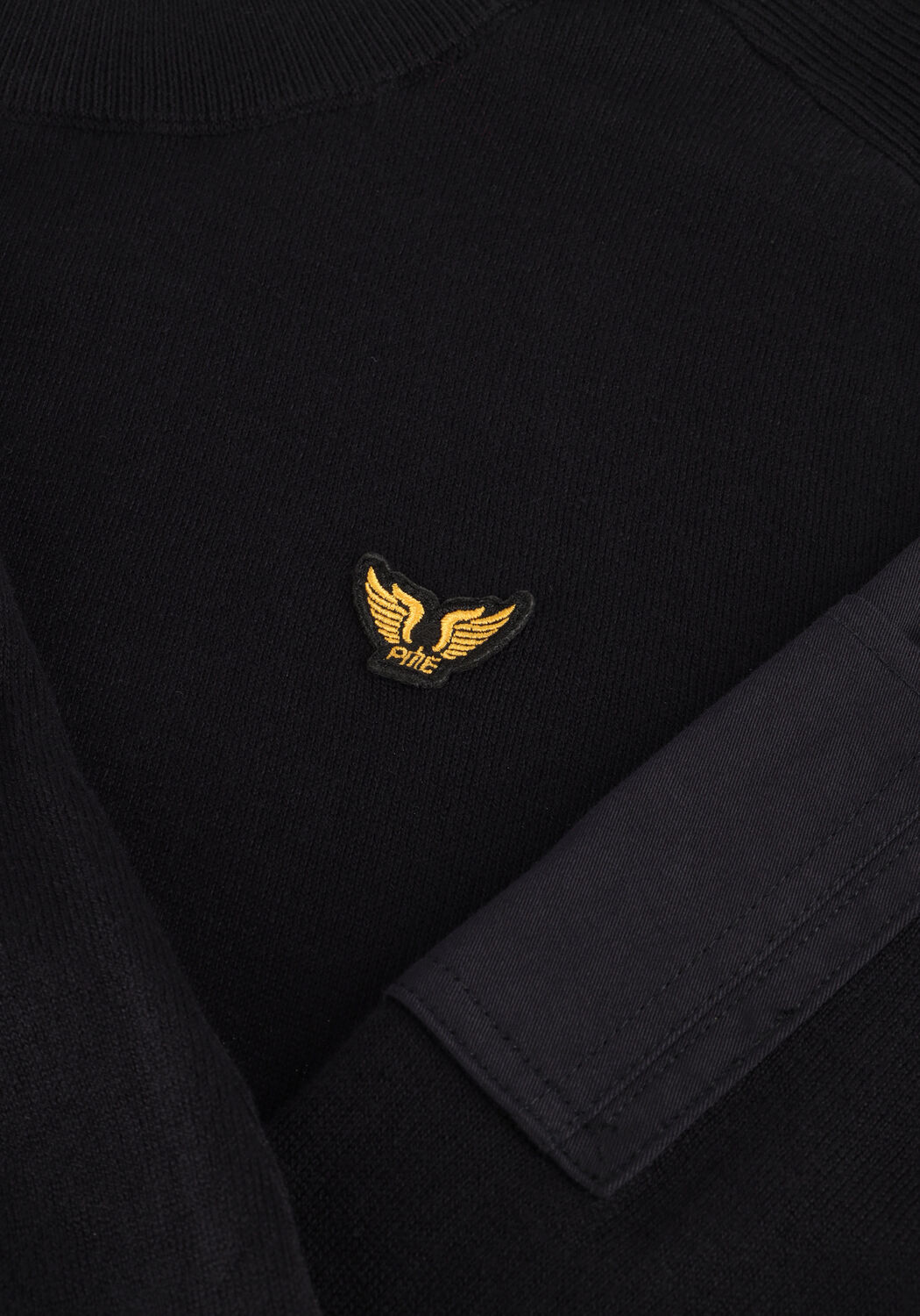 Zwarte PME LEGEND Truien/vesten MOCK NECK COTTON KNIT - large