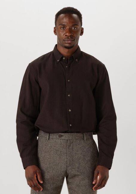 SELECTED MEN Chemise d&eacute;contract&eacute; SLHREGNOAG MIX BDWN LS SHIRT CAMP en marron - large