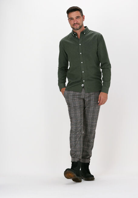 Donkergroene ANERKJENDT Casual overhemd AKKNORAD MELANGE SHIRT Donkergroene ANERKJENDT Casual overhemd AKKNORAD MELANGE SHIRT - large