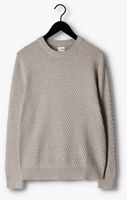 Donkergrijze SELECTED HOMME Trui REMY LS KNIT ALL STU CREW NECK W CAMP