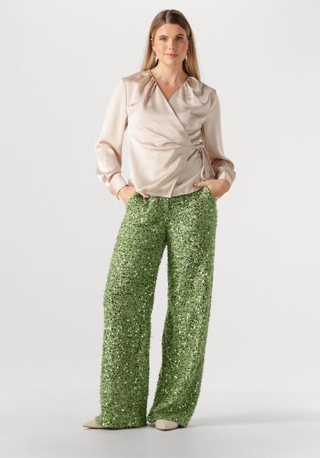 Groene HARPER & YVE Wijde broek HOLLY-PA 2 - large