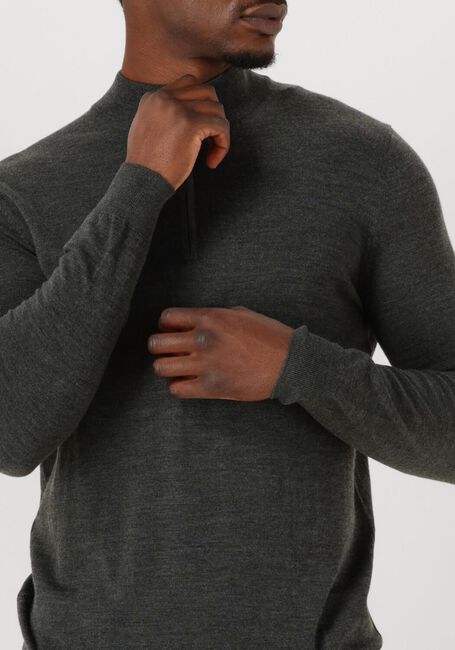 Groene STEFANO LAURAN Trui HALF ZIP - large