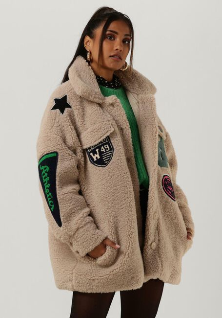 GOOSECRAFT Manteau Teddy KATE BADGE Sable - large