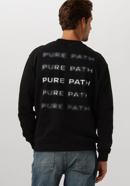 Zwarte PURE PATH Sweater LOOSE FIT SWEATERS CREWNECK305 - large