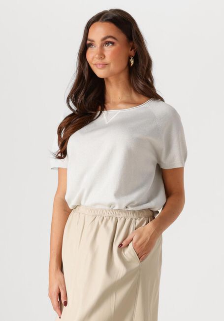 NUKUS Haut ANITA TOP LUREX en argent - large
