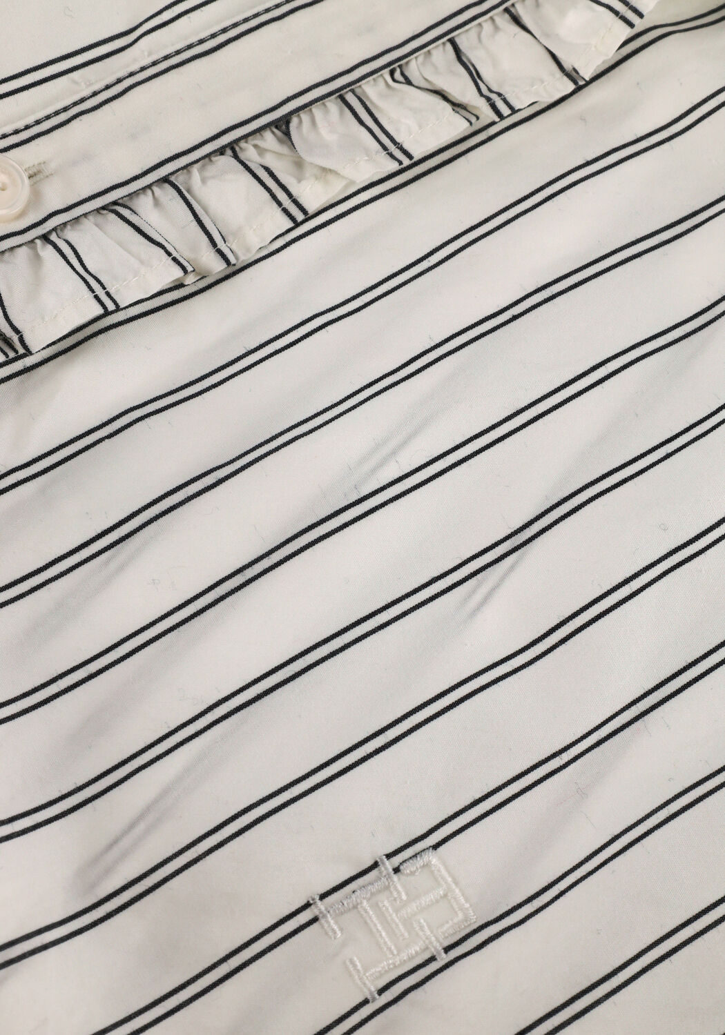 Beige TOMMY HILFIGER  CO PINSTRIPE FEMININE BLOUSE LS - large