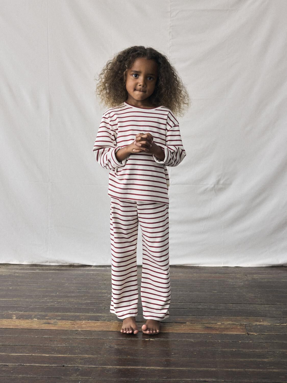 Ecru LIL' ATELIER Top NMFLIMIA LS LOOSE TOP LIL - large