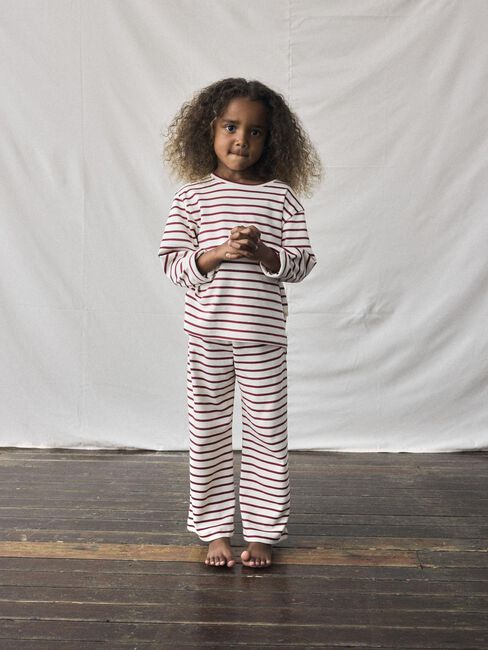 Ecru LIL' ATELIER Top NMFLIMIA LS LOOSE TOP LIL - large