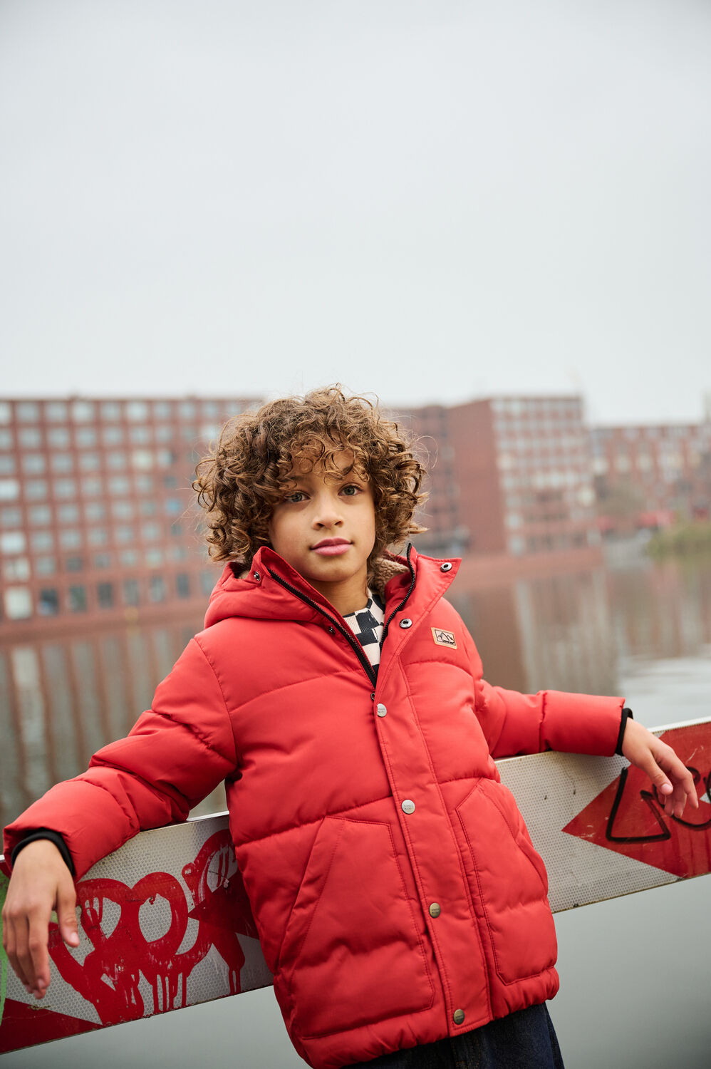 Oranje TUMBLE 'N DRY Gewatteerde jas BRUNSWICK - large