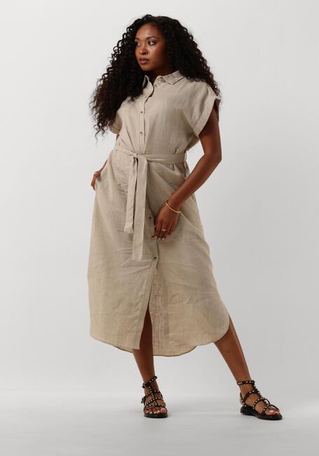 CIRCLE OF TRUST Robe midi CHARISSA DRESS en beige - large