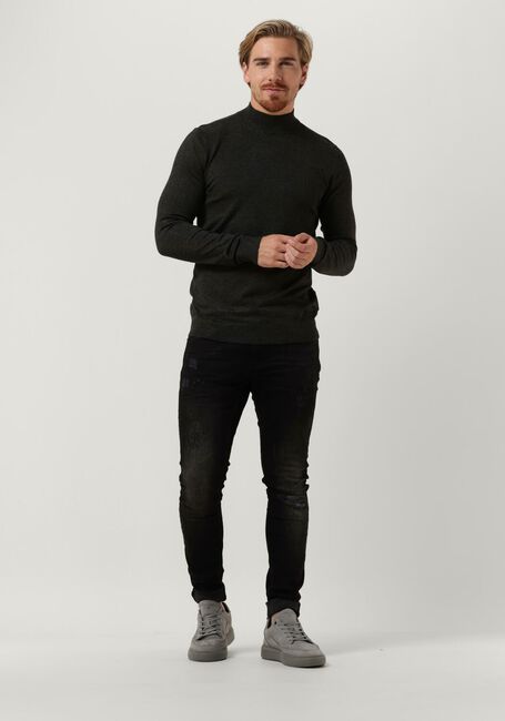 Donkergrijze PUREWHITE Coltrui ESSENTIAL KNIT MOCKNECK LS Donkergrijze PUREWHITE Coltrui ESSENTIAL KNIT MOCKNECK LS - large