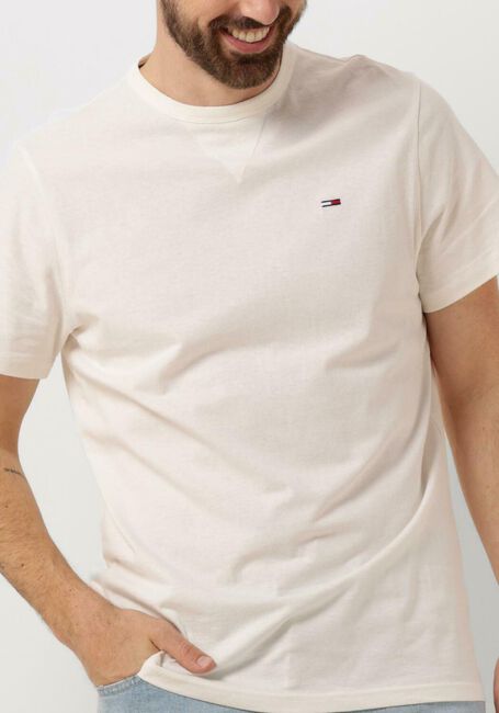 TOMMY JEANS T-shirt TJM SLIM RIB DETAIL TEE en blanc - large