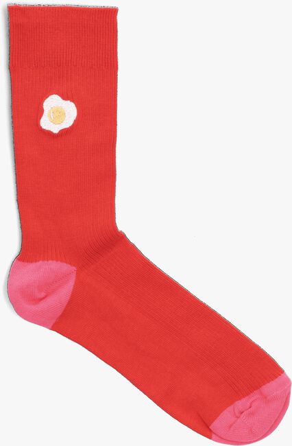 HAPPY SOCKS RIBBED EMBROIDERY EGG Chaussettes en rouge - large