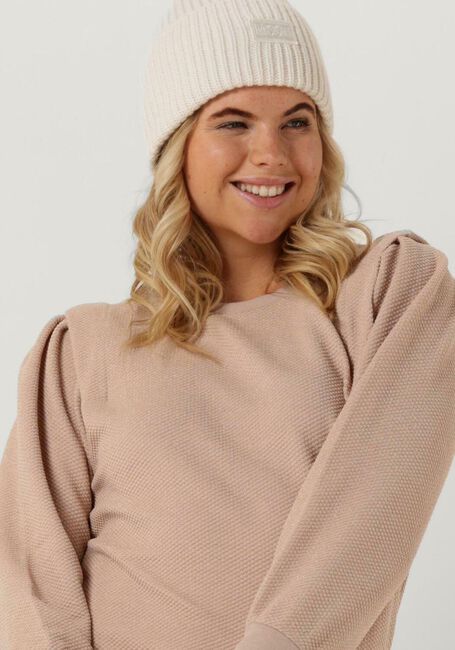 Lichtroze SUMMUM Trui SWEATER LUREX WAFFLE JERSEY - large