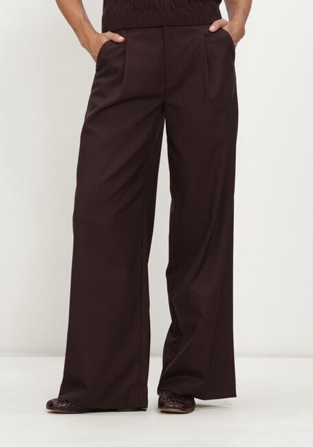 GESTUZ Pantalon GZPAULA MW WIDE PANTS en marron - large