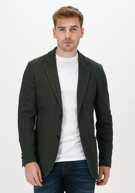 Donkergroene PROFUOMO Colberts JACKET KNITTED HO - large