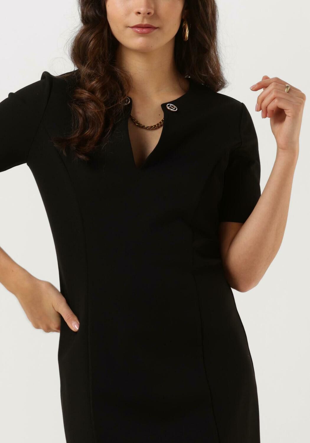 Zwarte TWINSET MILANO Mini jurk 9813235 CPC Omoda