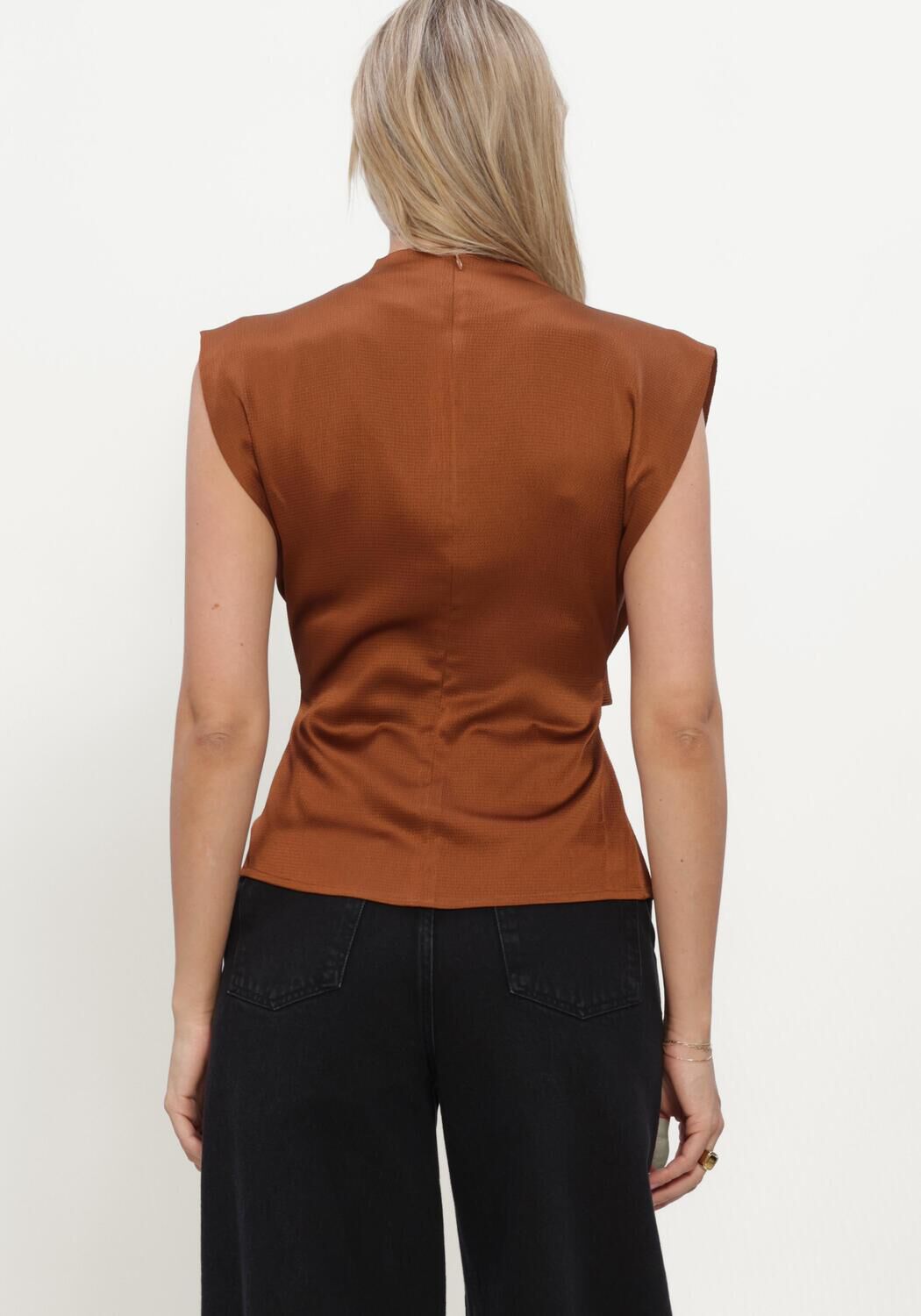 LINA LOCCHI Haut LL-BARBARA en marron - large