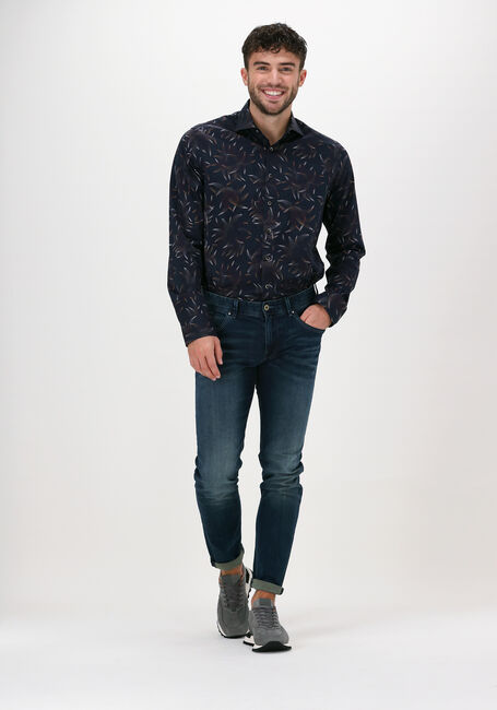 VANGUARD Chemise d&eacute;contract&eacute; LONG SLEEVE SHIRT PRINT ON FIN Bleu fonc&eacute; - large