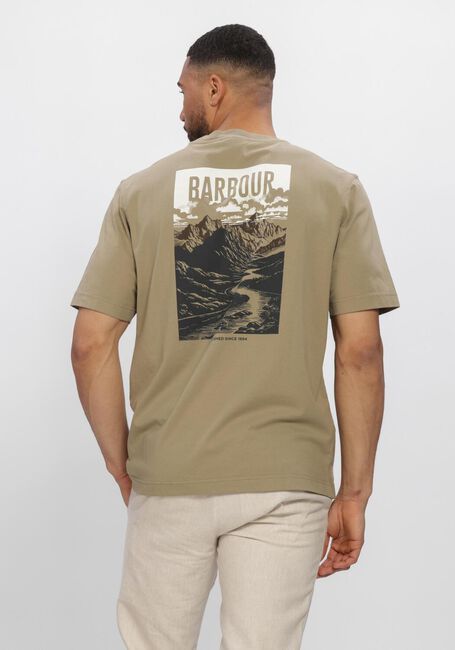 BARBOUR T-shirt MORDEN RELAXED GRAPHIC T-SHIRT en vert - large