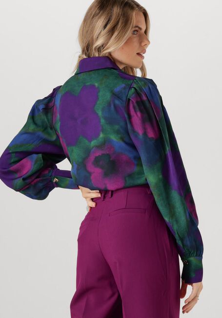 JANSEN AMSTERDAM WFP764 BLOUSE AMELIA Blouses en bleu - large