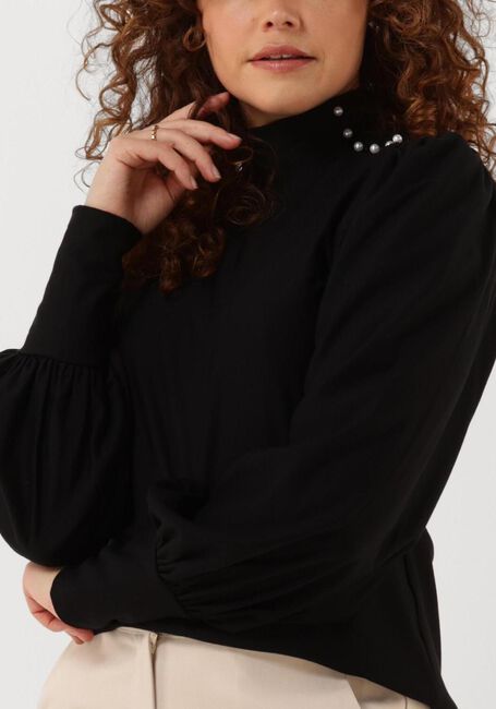 GESTUZ Pull RIFAGZ BUTTON BLOUSE en noir - large
