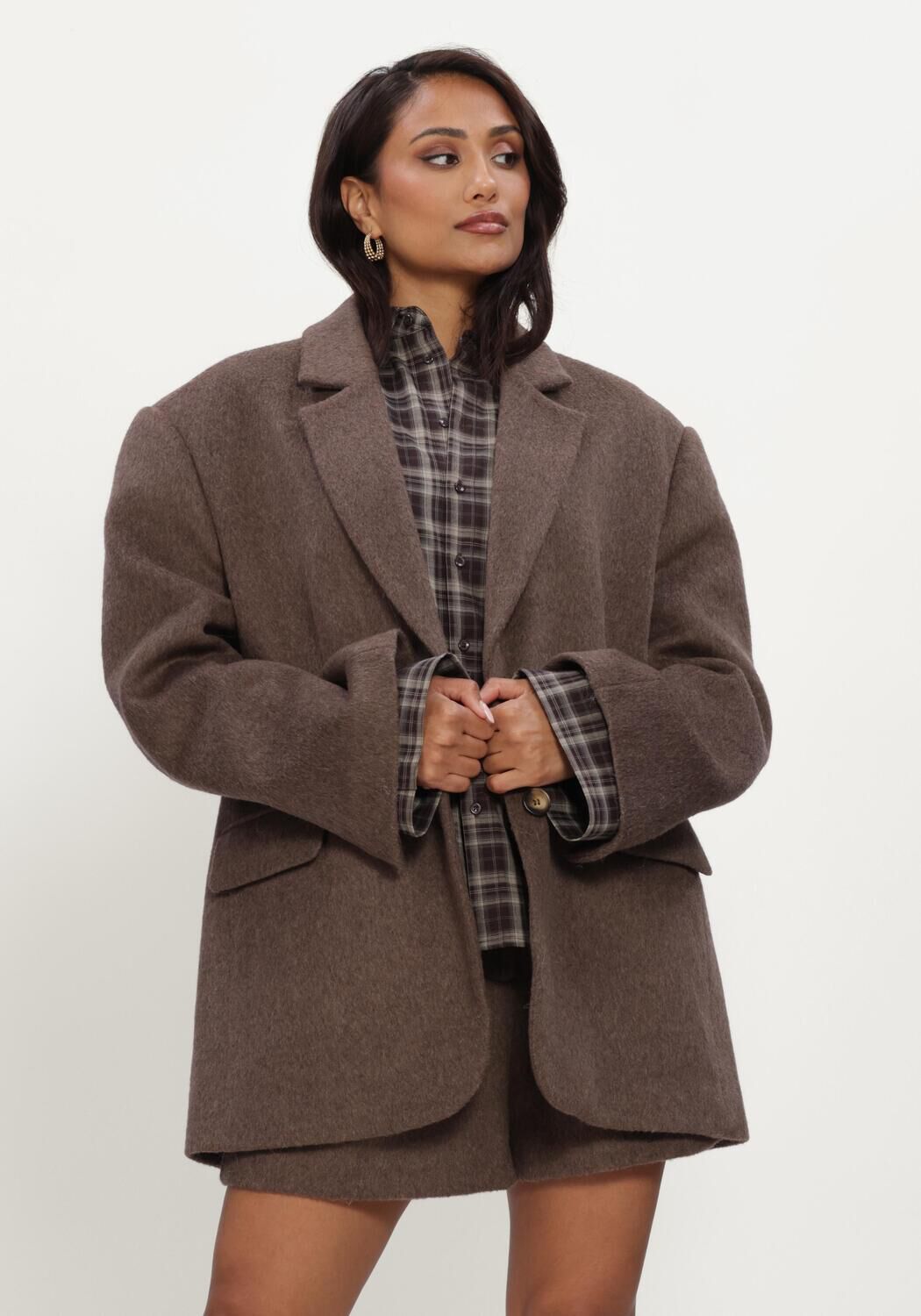 Bruine NOTRE-V Blazer NV-IZORA - large