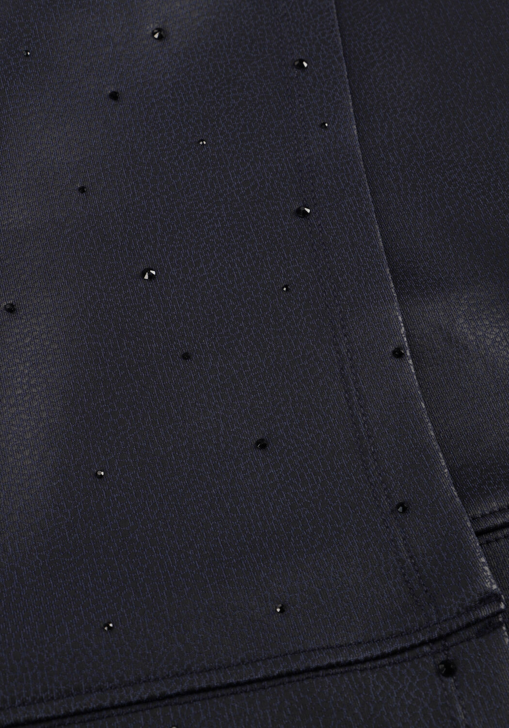 Donkerblauwe JANSEN AMSTERDAM Minirok CARA ROK CS 769 SHORT OVERLAP RHINESTONES - large