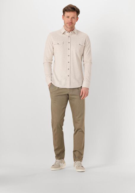 Beige PROFUOMO Casual overhemd OVERSHIRT WESTER - large