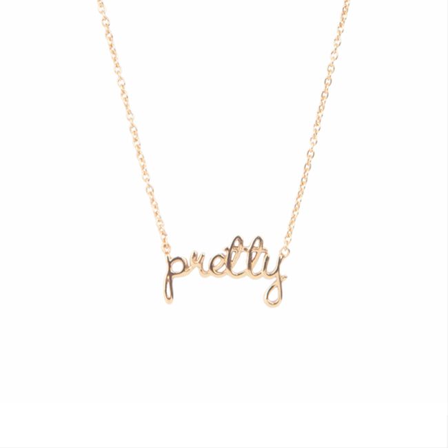 ALLTHELUCKINTHEWORLD Collier URBAN NECKLACE PRETTY en or - large