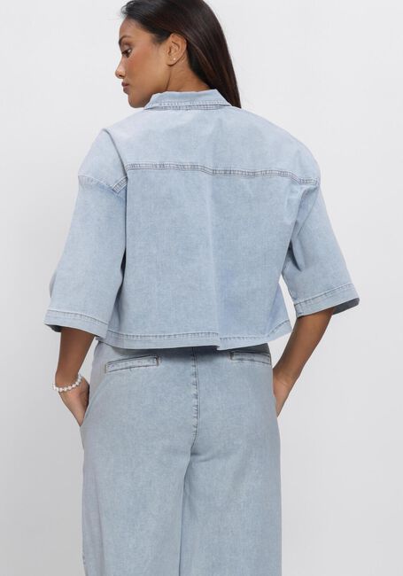 JANSEN AMSTERDAM Veste en jean MABEL JASJE LLBD 732 LIGHT DEMIN SHORT SLEEVE WIDE FIT en bleu - large