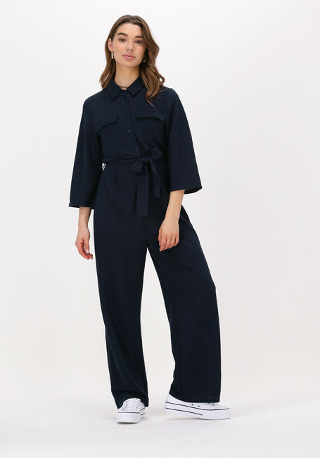 OBJECT Combinaison JOLINA S/S JUMPSUIT Bleu foncé - large