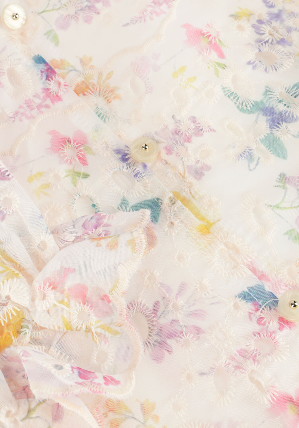 NEO NOIR Mini robe CABANA EMBROIDERY DRESS Cr&egrave;me - large