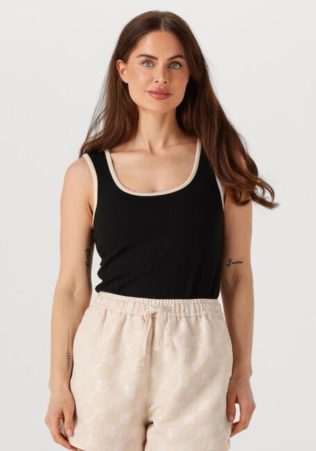 Zwarte OBJECT Top OBJJAMIE S/L SLI TANK TOP NOOS - large