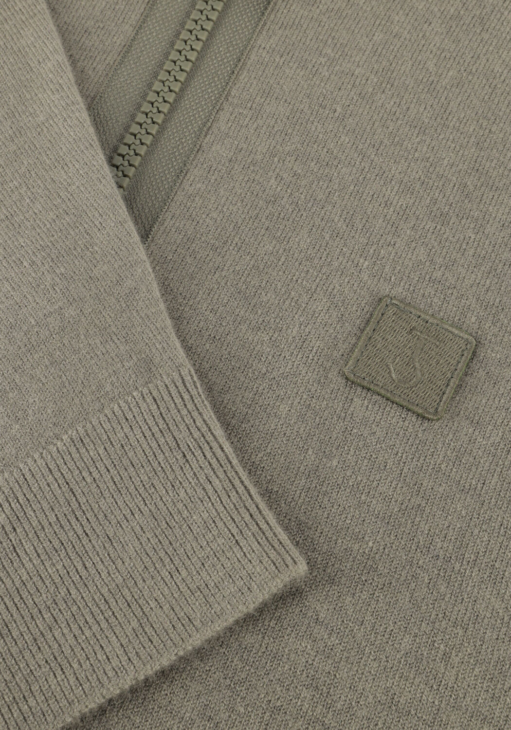 Groene BUTCHER OF BLUE Trui CLIFDEN HALFZIP - large