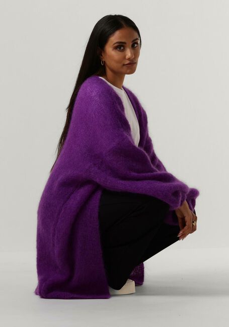 AMERICAN DREAMS Gilet LEE MIDI CARDIGAN en violet - large