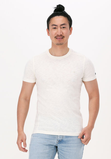 CAST IRON T-shirt SHORT SLEEVE R-NECK ORGANIC COTTON SLUB ESSENTIAL en blanc - large