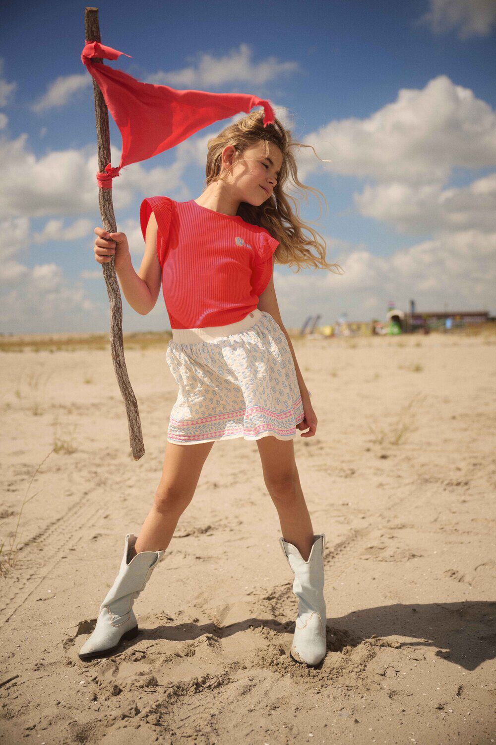 NONO T-shirt KESTA RIB TOP Corail - large