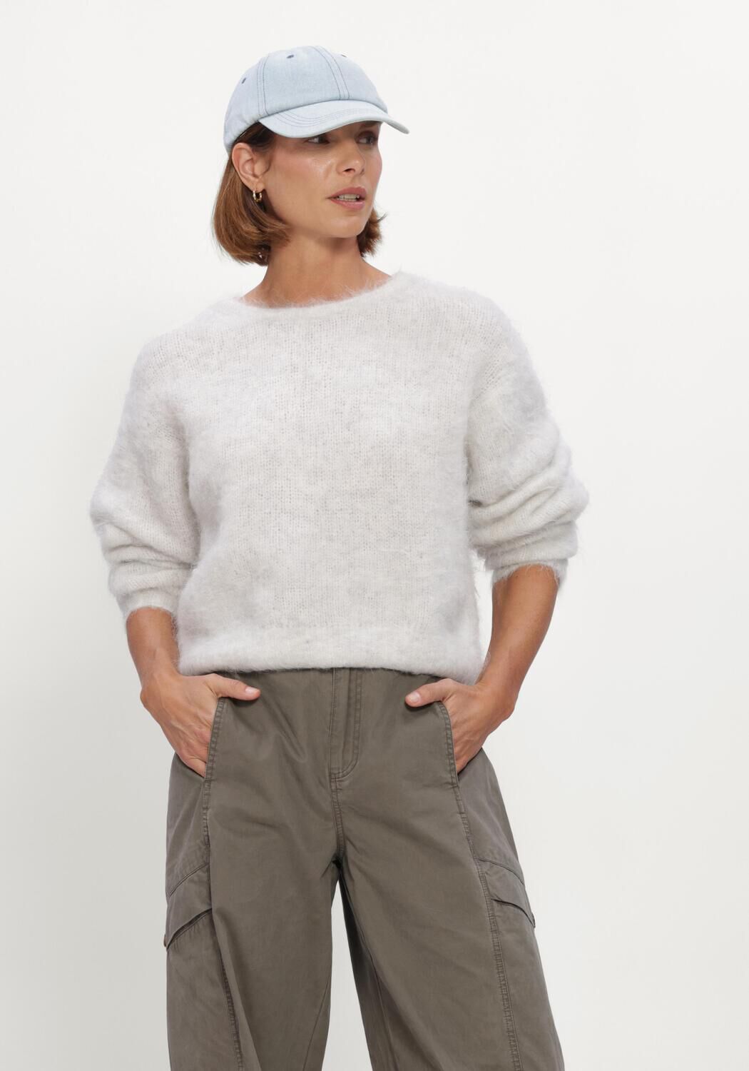 AMERICAN VINTAGE Pull NIBY Gris clair - large