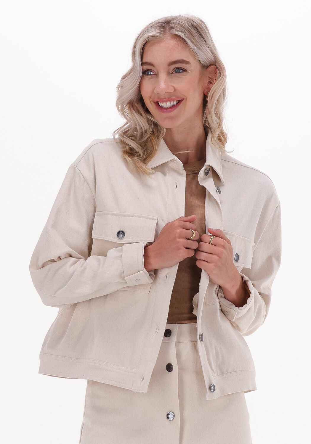 MODSTR M Veste en jean PETE JACKET Cr me Omoda