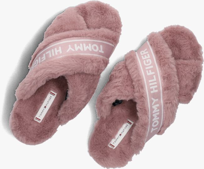 TOMMY HILFIGER TOMMY FURRY HOME SLIPPER Chaussons en rose - large