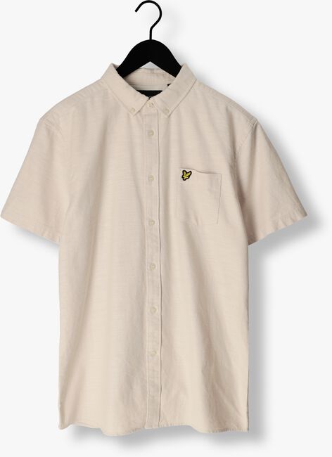 Gebroken wit LYLE & SCOTT Casual overhemd COTTON SLUB SHORT SLEEVE SHIRT - large