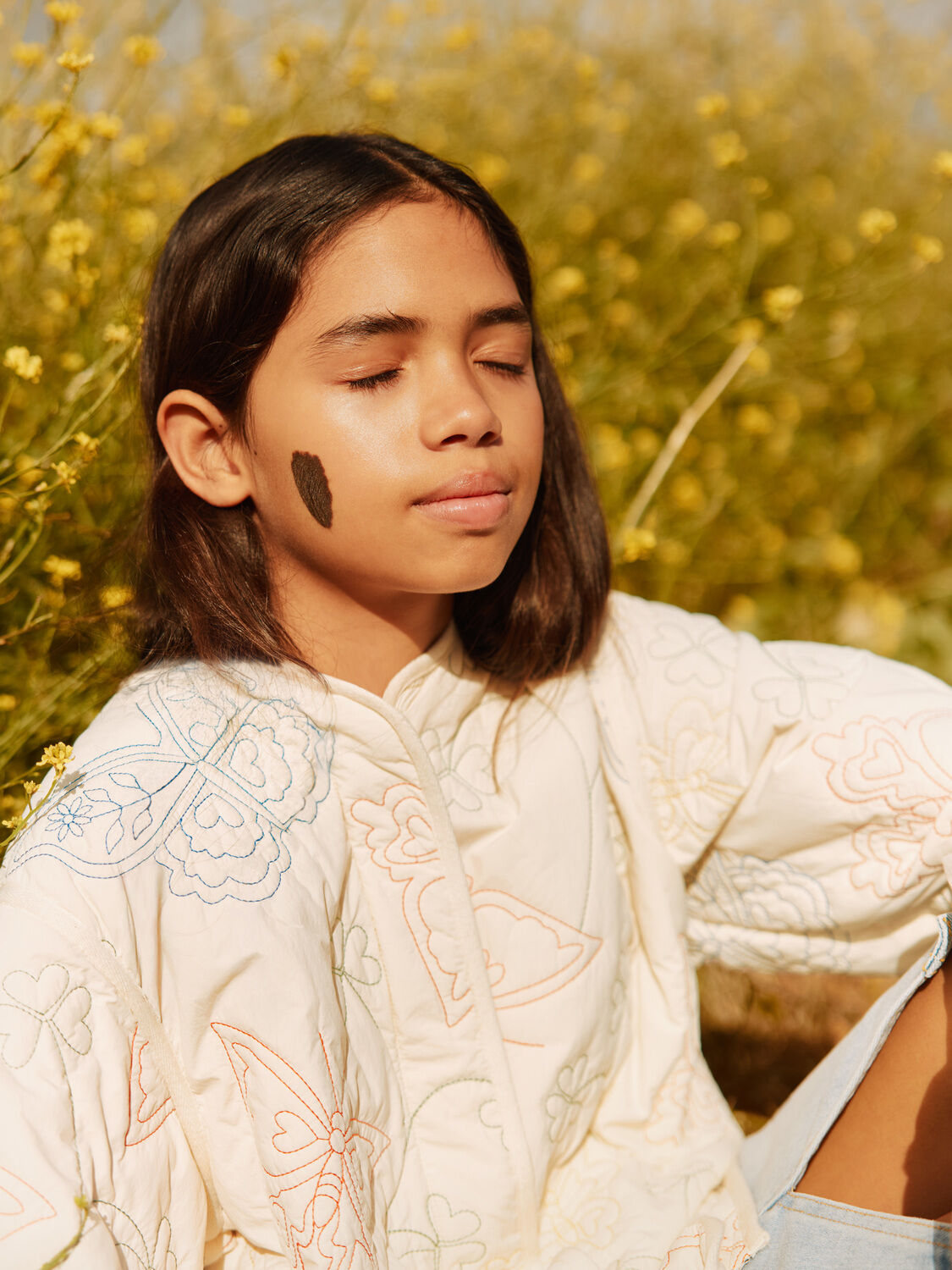 Ecru MOLO Gewatteerde jas HOLLEY - large