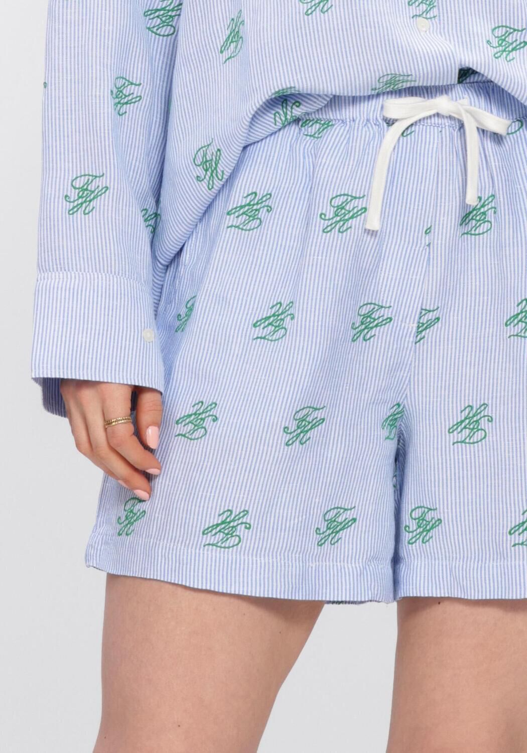 TOMMY HILFIGER Pantalon courte SWIMSHOP LINEN SHORT en bleu - large