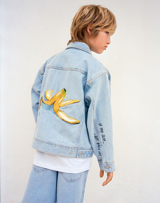 MOLO Veste en jean HONORE en bleu - large