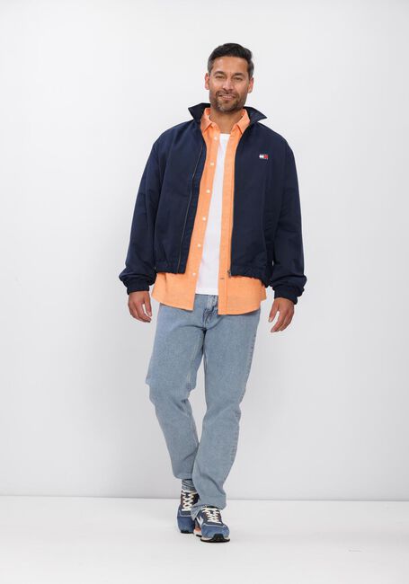 TOMMY JEANS Chemise d&eacute;contract&eacute; TJM REG LINEN BLEND SHIRT EXT en orange - large