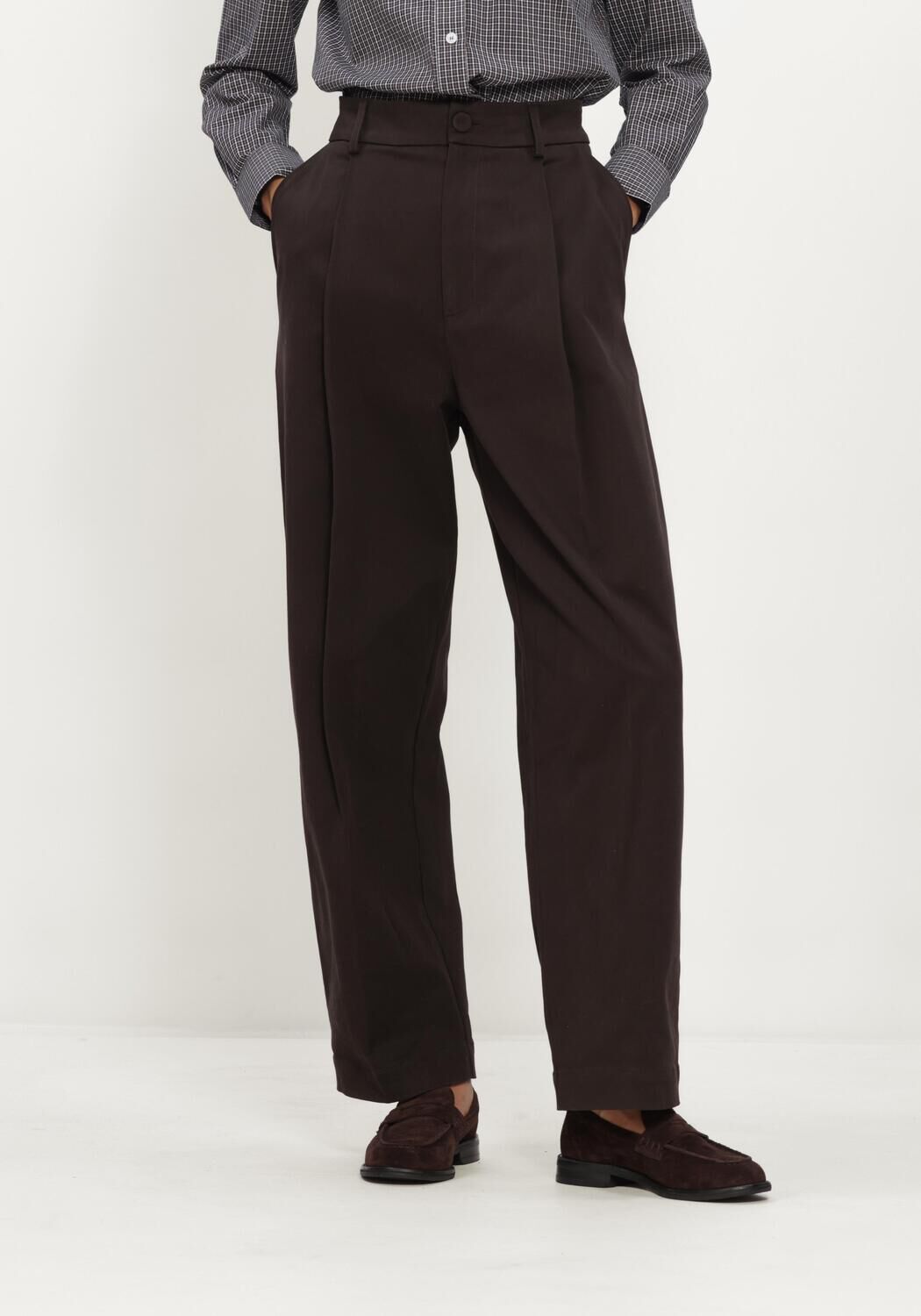 Bruine JANICE Broeken/jumpsuits BARREL BALTI - large