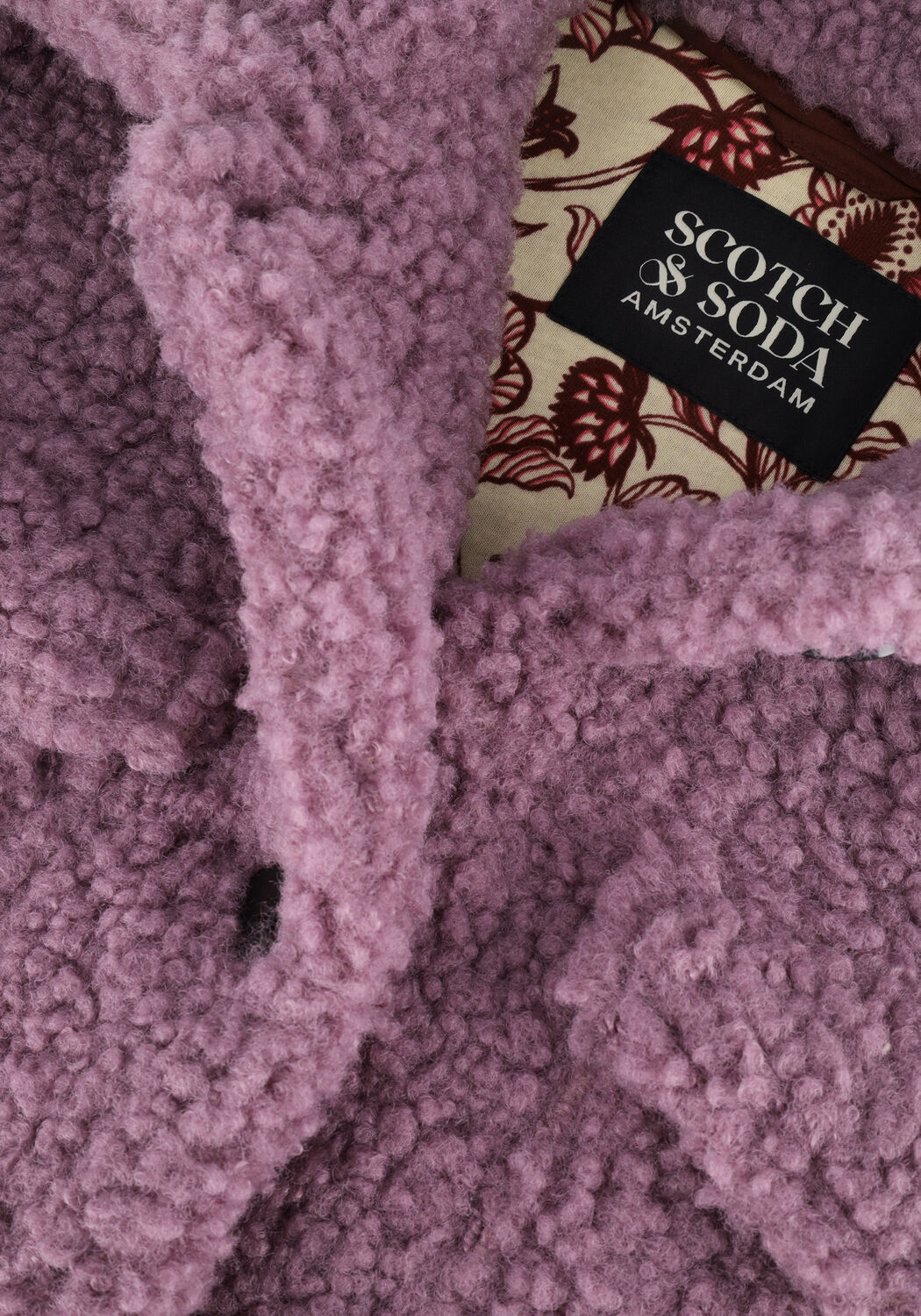 SCOTCH & SODA Manteau Teddy 168028-22-FWGM-A10 en violet - large