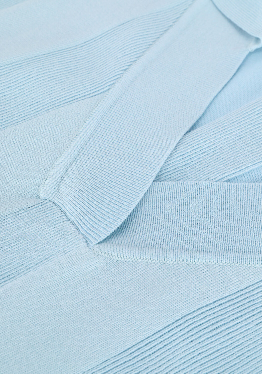 ESM&Eacute; STUDIOS Robe midi MAE SLEEVELESS POLO ANKEL DRESS KNIT Bleu clair - large