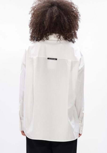 Witte ALIX THE LABEL  LADIES WOVEN OVERSIZED BLOUSE - large